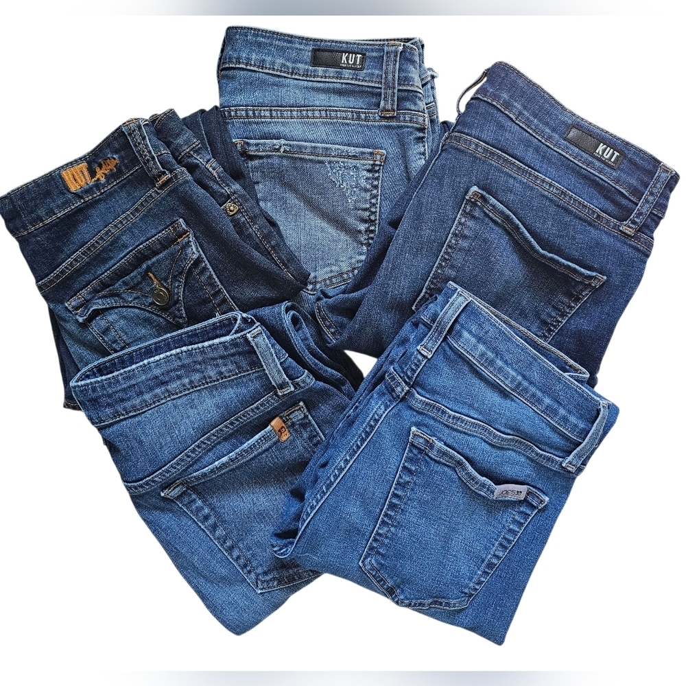 Jeans, Women's 5 Piece Bundle, Sizes 4&6. Kut From The Kloth & Joe's Jeans